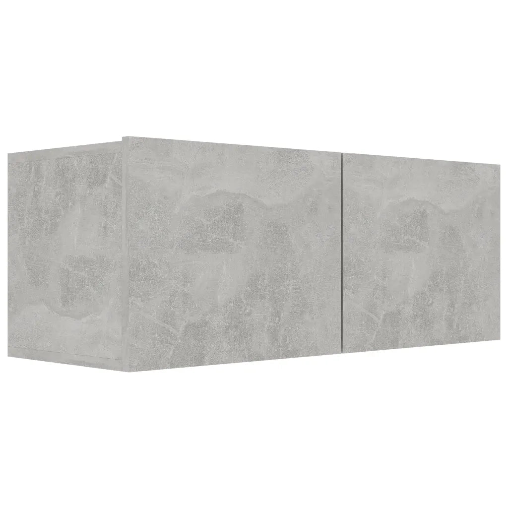 Set di Mobili Porta TV 7 pz-Set di 7 Credenza per TV Grigio Cemento in Legno Multistrato 235188