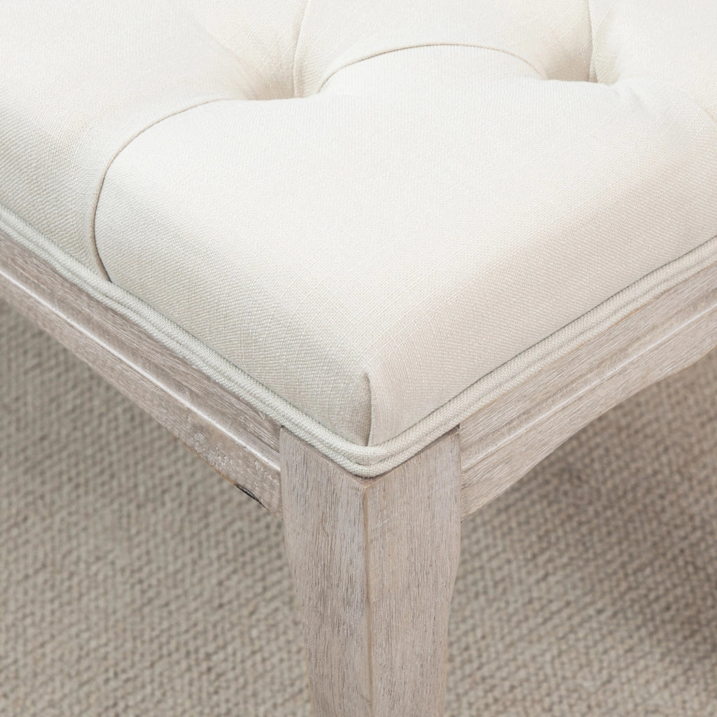 Banc Letto Imbottito ¨C Minimal ¨C Beige Lino Legno 110x