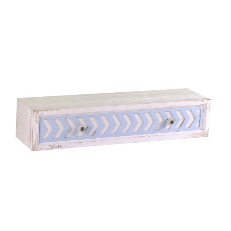 Mensola legno cipro con cassetto cm80x21h16,5
