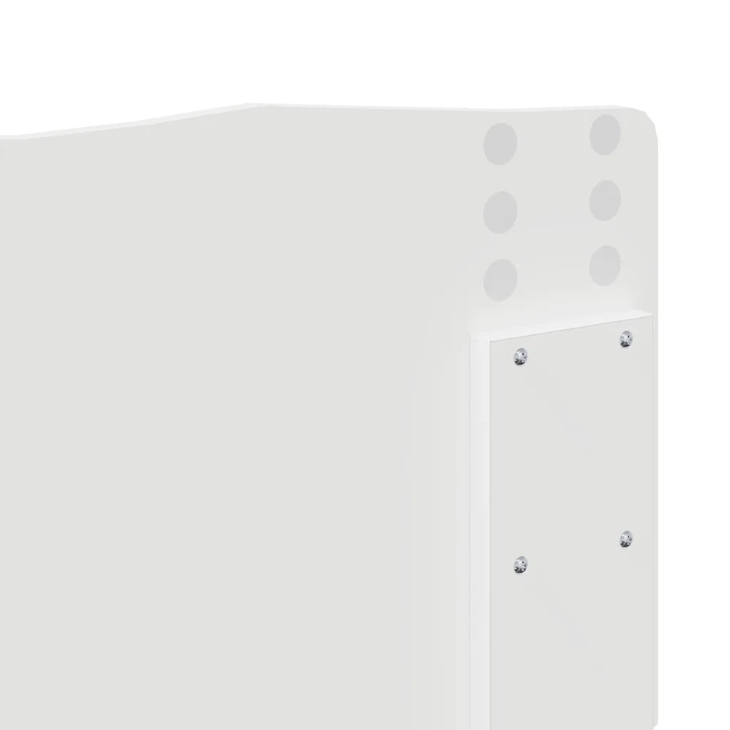 Testiera-Testata-Testiera Decorativa Bianco Lucido 200 cm Legno multistrato 760809