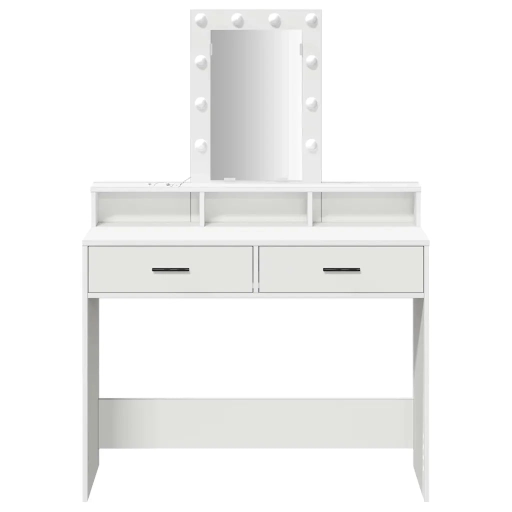 Toeletta | Tavolo da Trucco Bianco 100 x 41 x 140 cm Legno multistrato