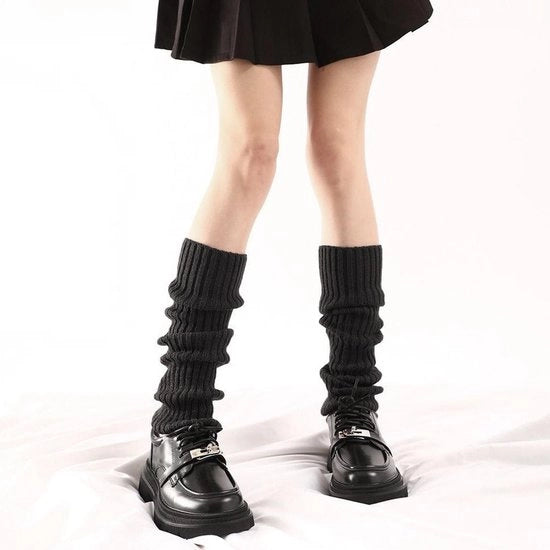 Calzamaglie per gambe - 4 paia - calze a maglia - protezioni per calze - calzamaglie per ginocchio - lunghezza 40cm