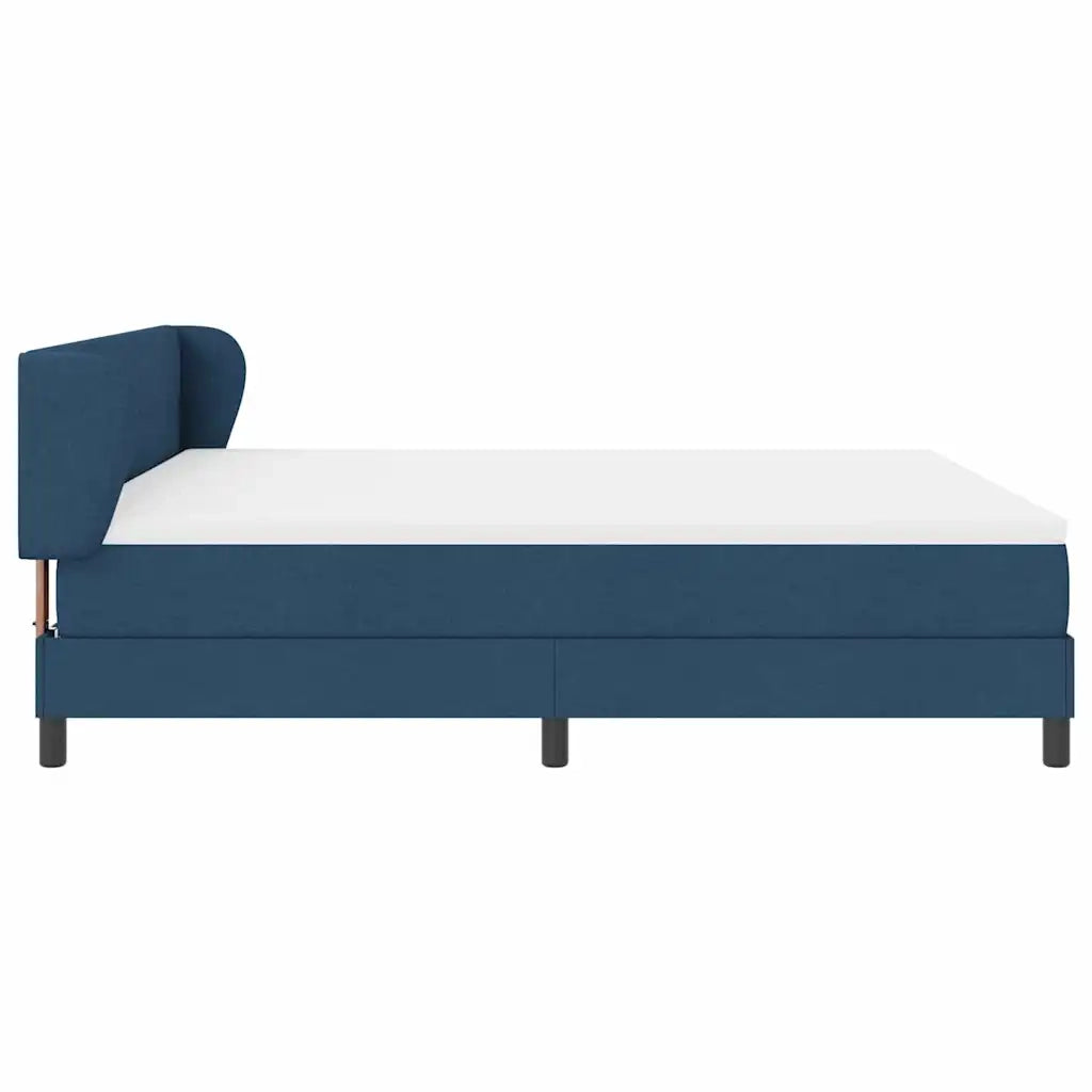 Letto a molle con materasso Blu 180 x 200 cm Tessuto 3340044
