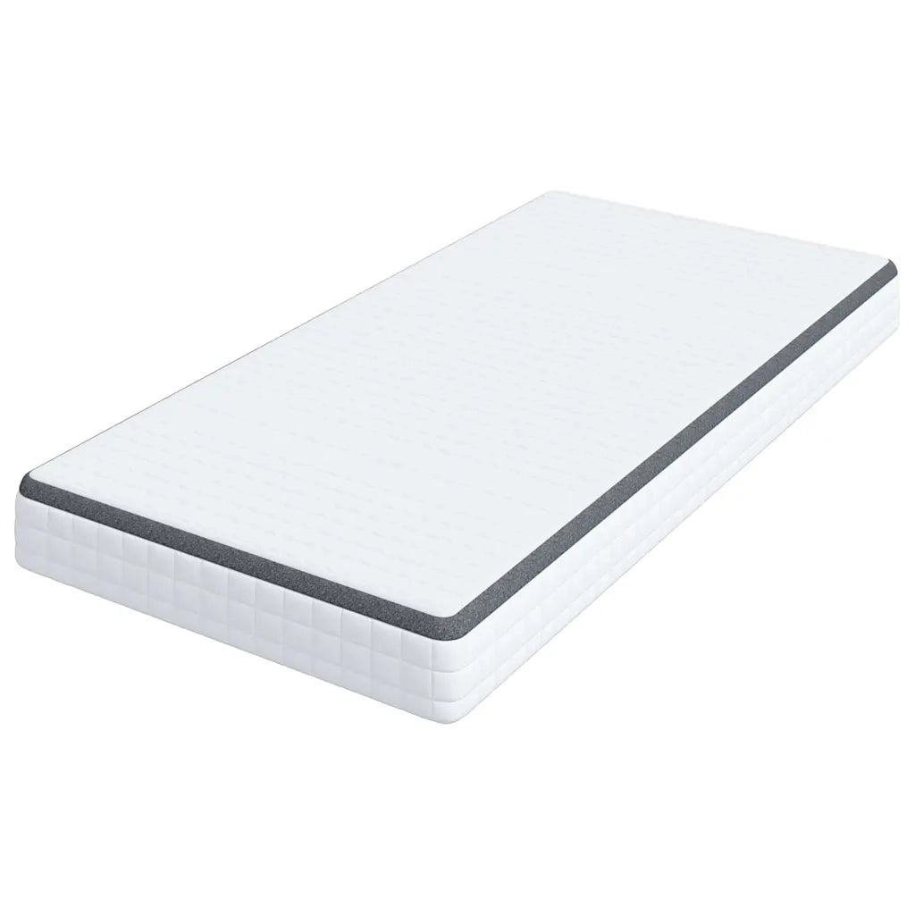Materasso Bianco e Grigio 90 x 200 cm Molla Bonell