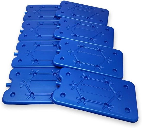 Set di 8 elementi raffreddanti - extra piano - 400 ml per unità - blu