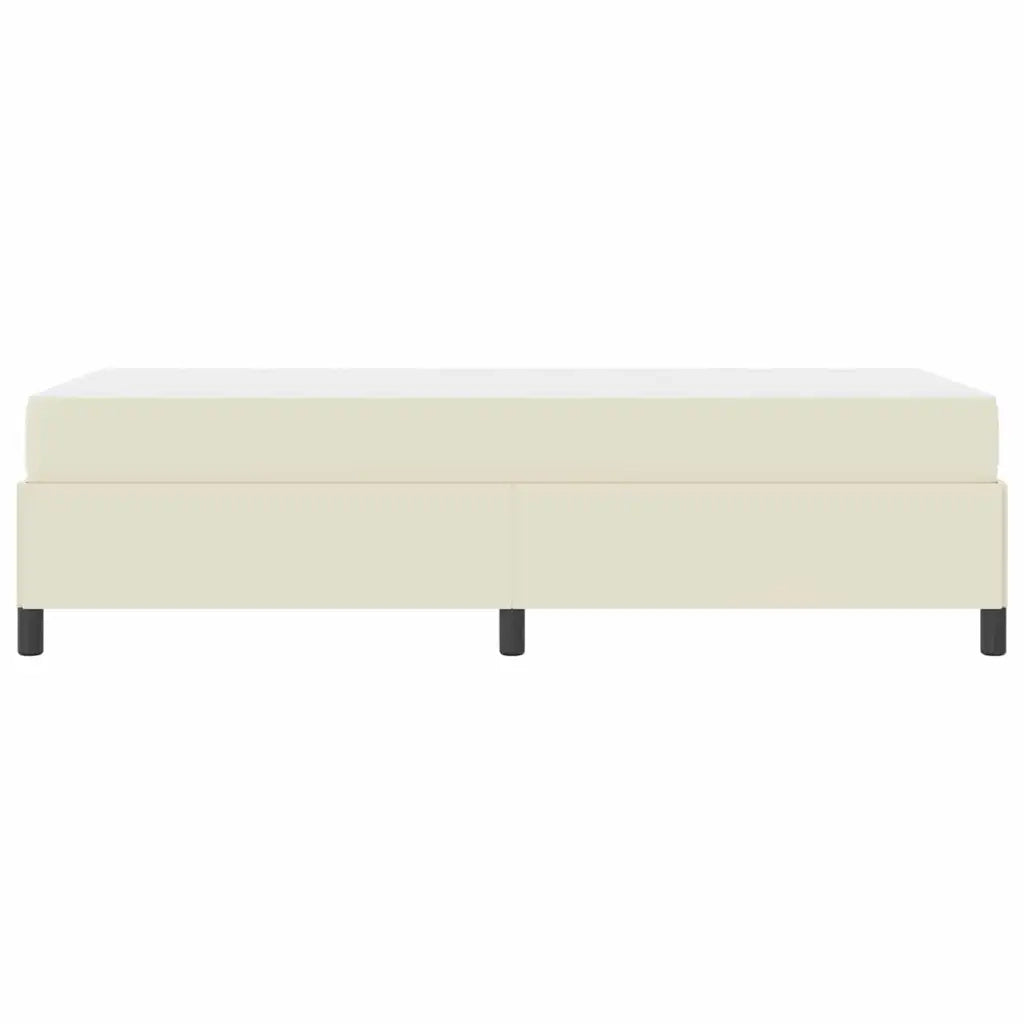 Struttura del letto con materasso Crema 90 x 190 cm Tessuto 3398976