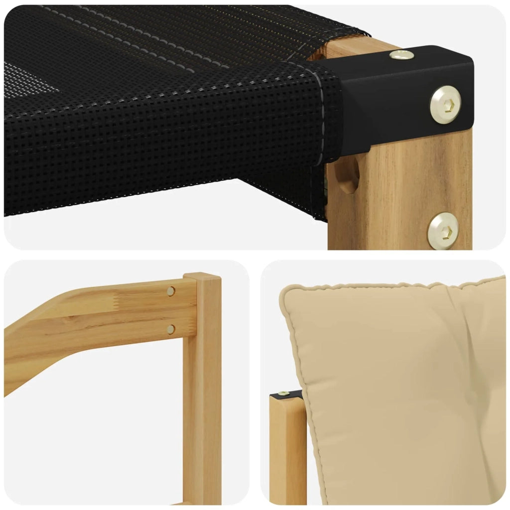 Set di divani da esterno 9 pz Bianco e Beige 3389871