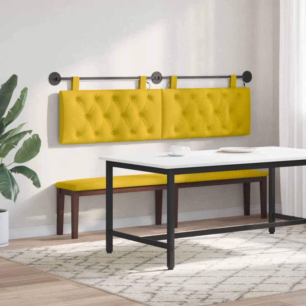 Testiera sospesa Con luce LED Giallo Velluto 3424700