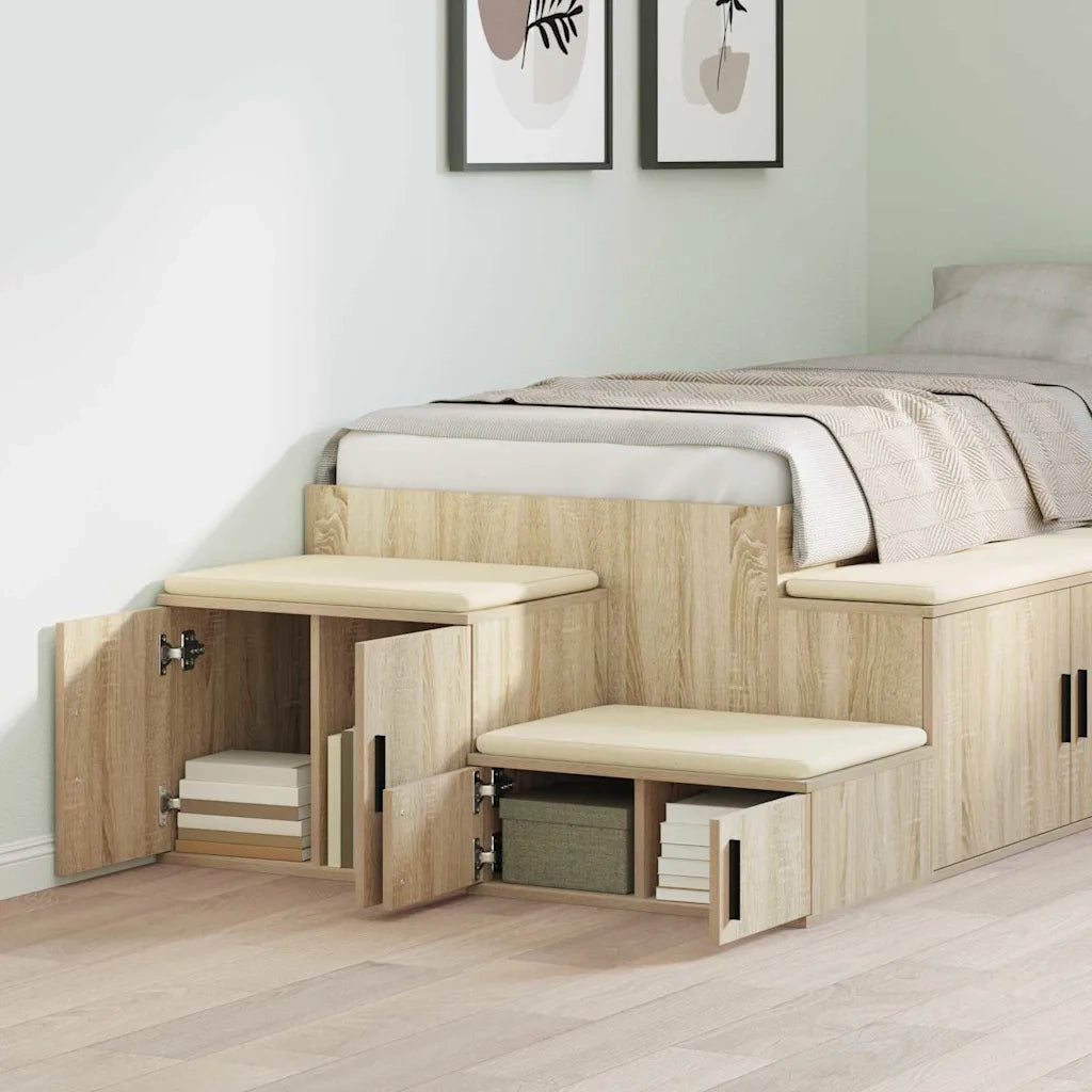 Armadio 2 pcs Rovere Sonoma 118 x 41 x 40 cm Legno multistrato 866661