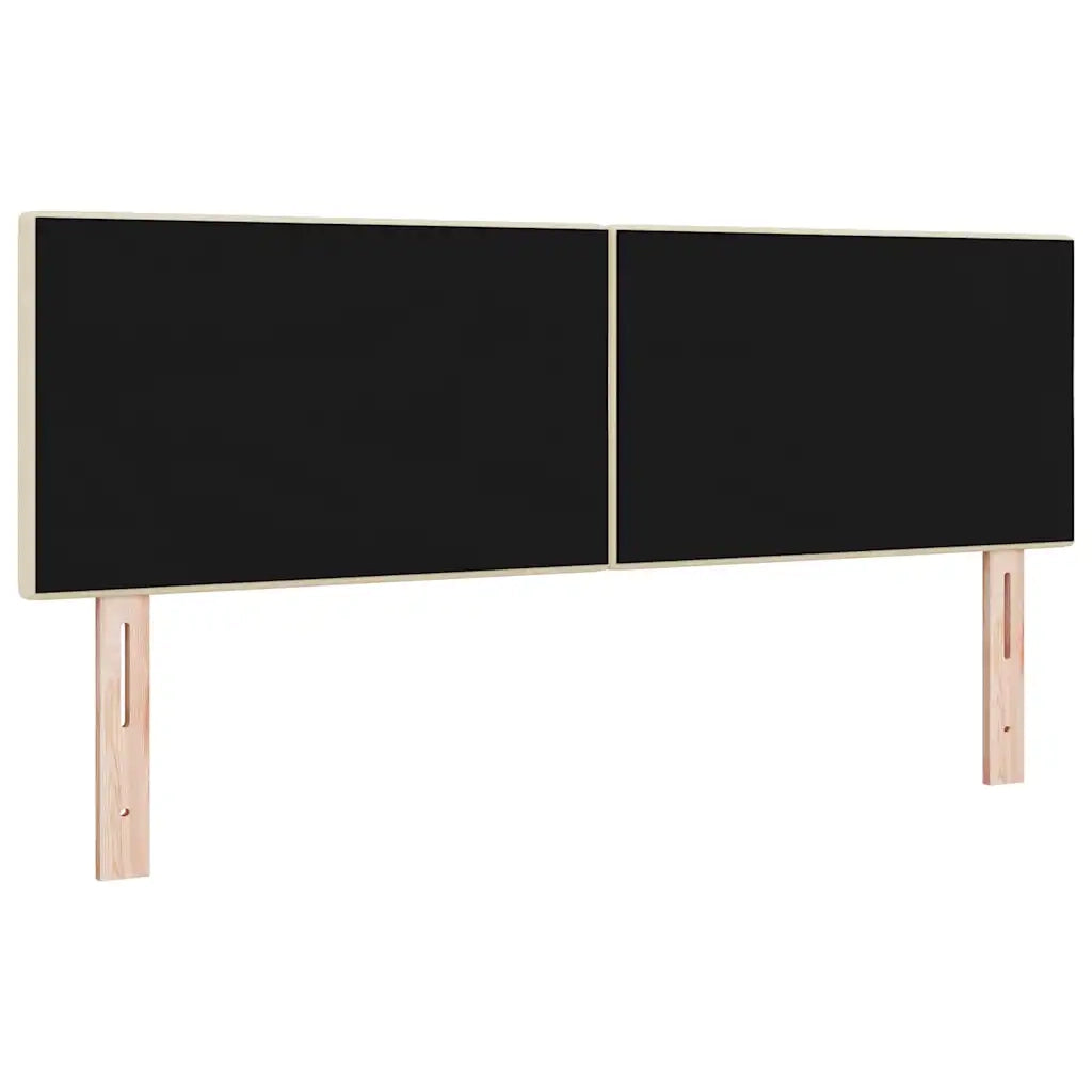 Testiera | Testata LED con strisce LED con Testiera | Testata Crema 144 cm Tessuto