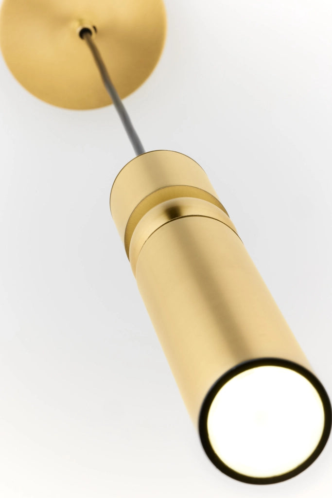 Lampada a sospensione moderna oro tubo GU10 Jupiter ALAS