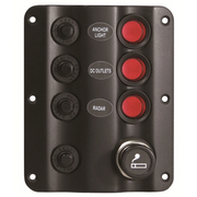 PANNELLO ELE. 3 INT+ACCENDISIGARI CIRCUIT PANEL 3 SWITCHES WITH CIGARETTE LIGHTER