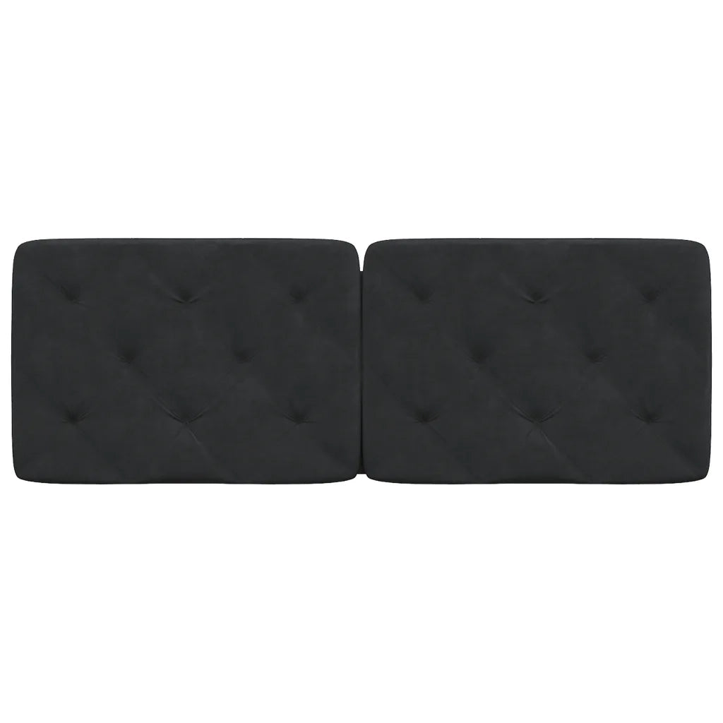 Cuscino Testiera Nero 120 cm in Velluto 374722