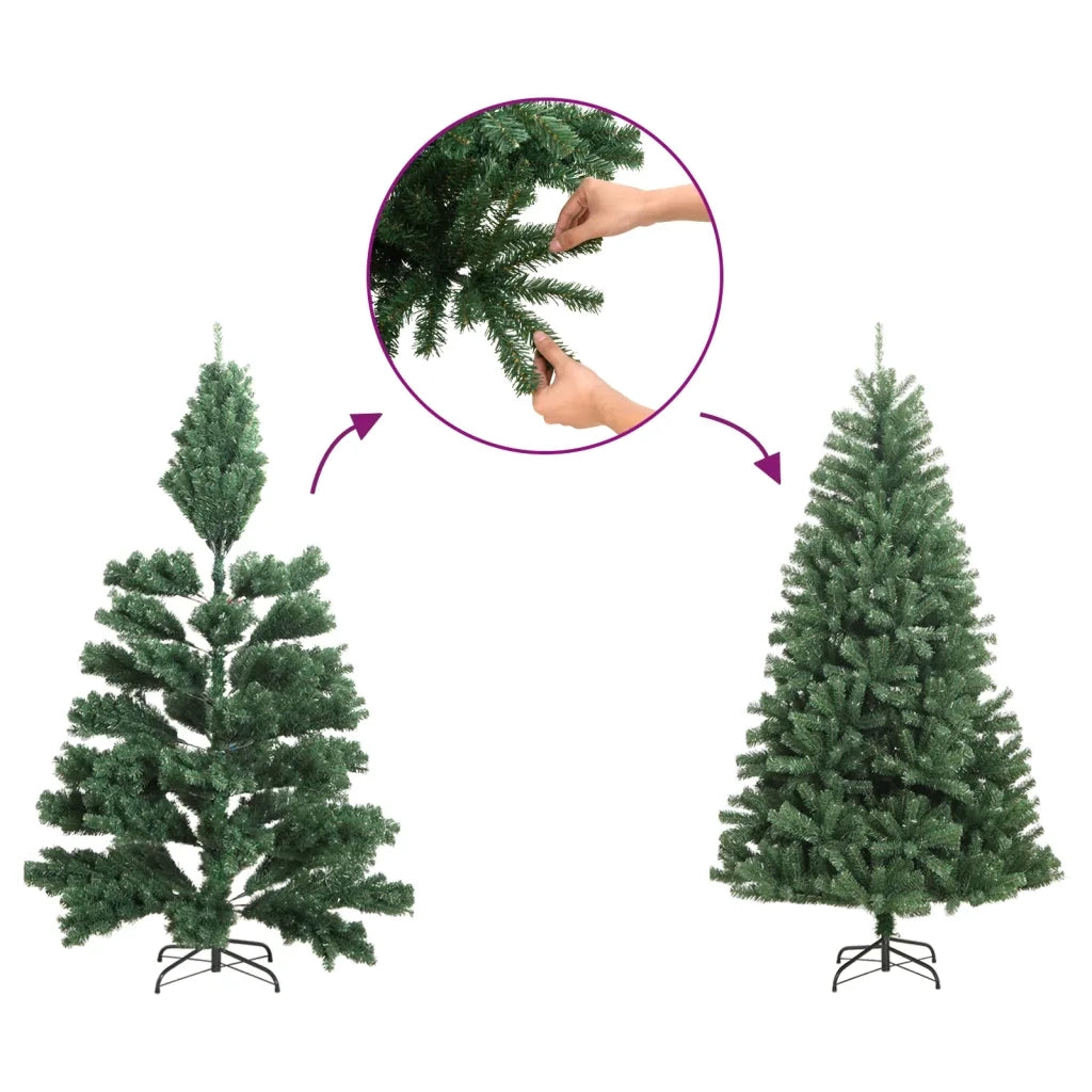 Albero Natale Artificiale con 150 LED 150 cm 3315774