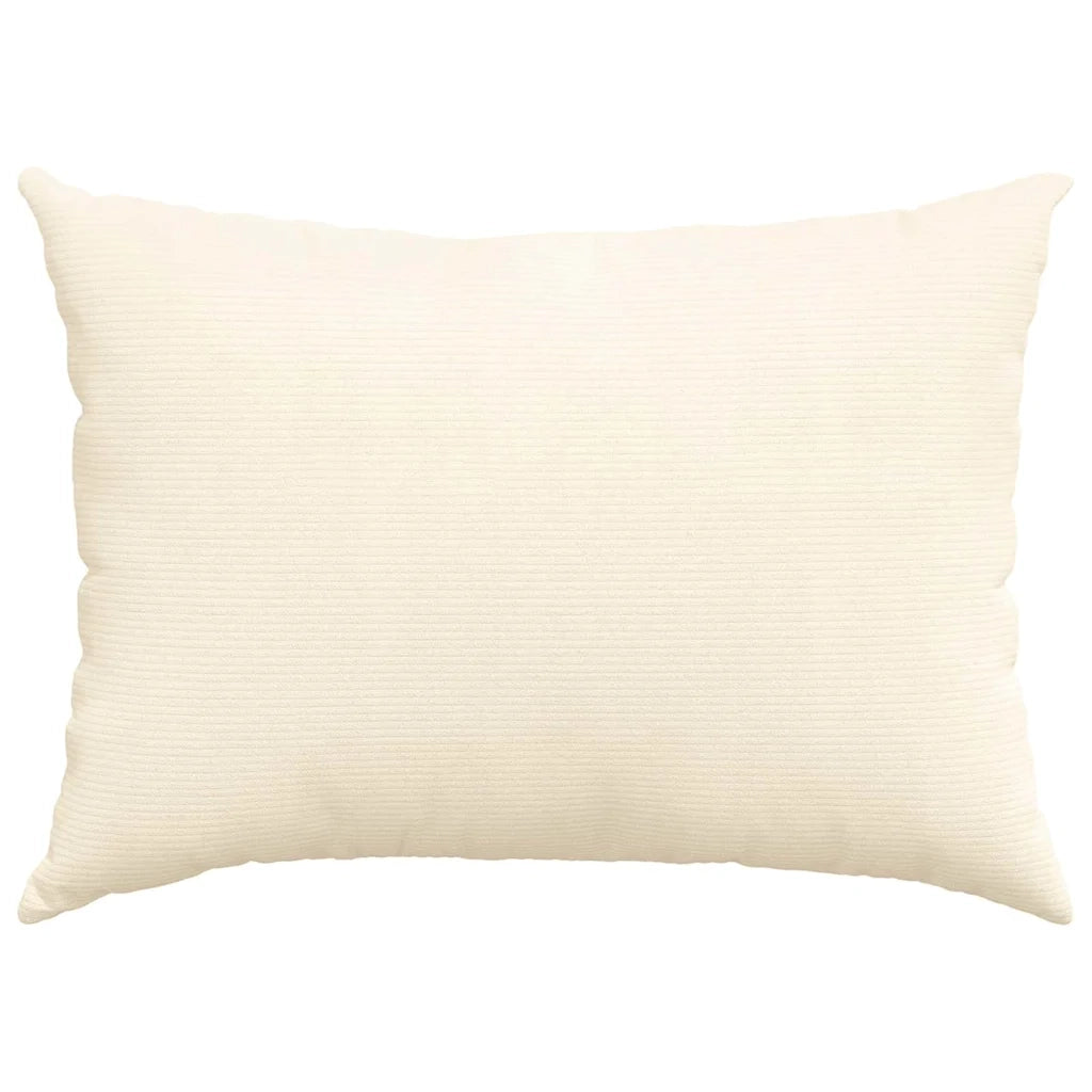 Cuscini da Divano 2 pcs Crema 70 x 50 cm Tessuto in Cords 42013776