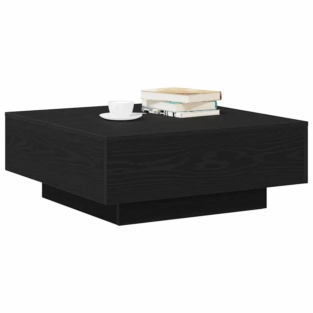 Tavolino da salotto | Tavolino da caff¨¨ | Tavolino da Soggiorno Rovere Nero 80 x 80 x 31 cm
