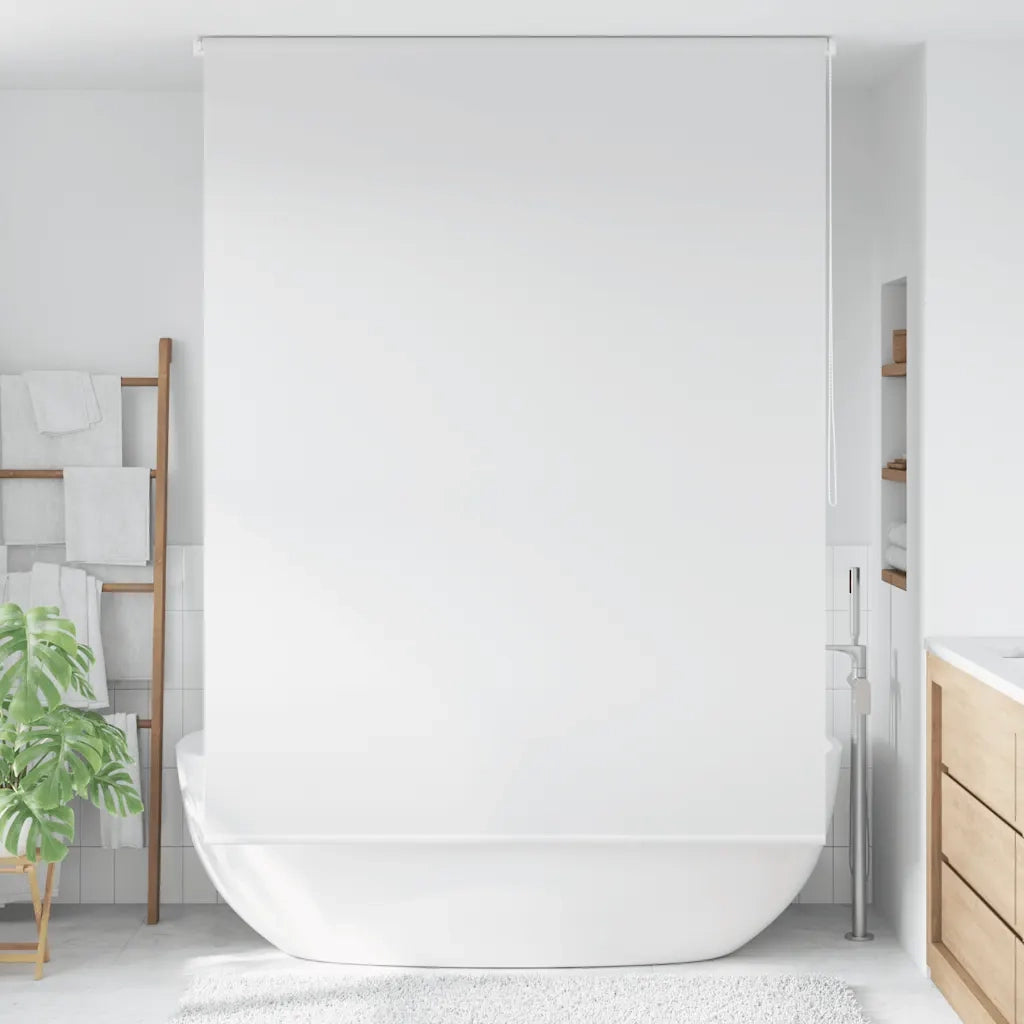 Tenda a Rullo per Doccia 160x240 cm Bianco 142845