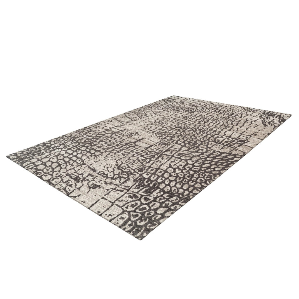 Tappeto moderno Davio 300 in ciniglia grigio