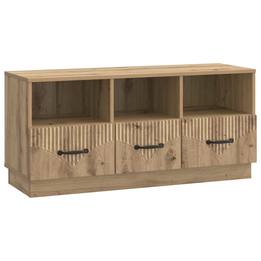 Mobile TV con cassetto Rovere Artigianale 102 x 34,5 x 47 cm 895374