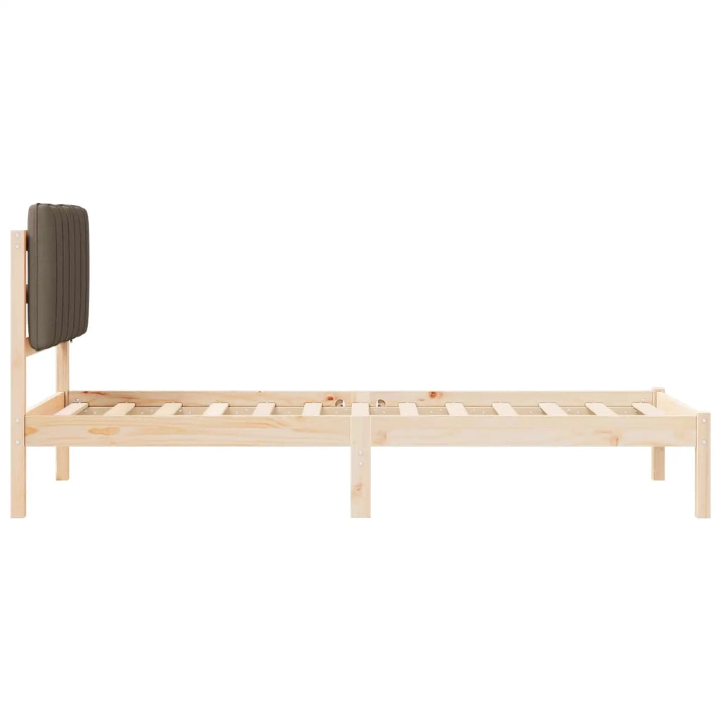 Letto con Testiera Rivestita-Struttura Letto con Testiera Talpa 75 x 190 cm Pino massello 893184