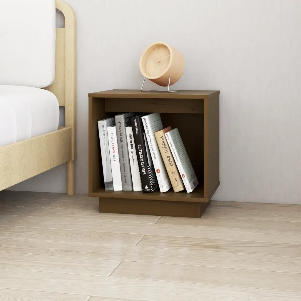 Comodini 2 pz Ambra 40x30x40 cm in Legno Massello di Pino 813342