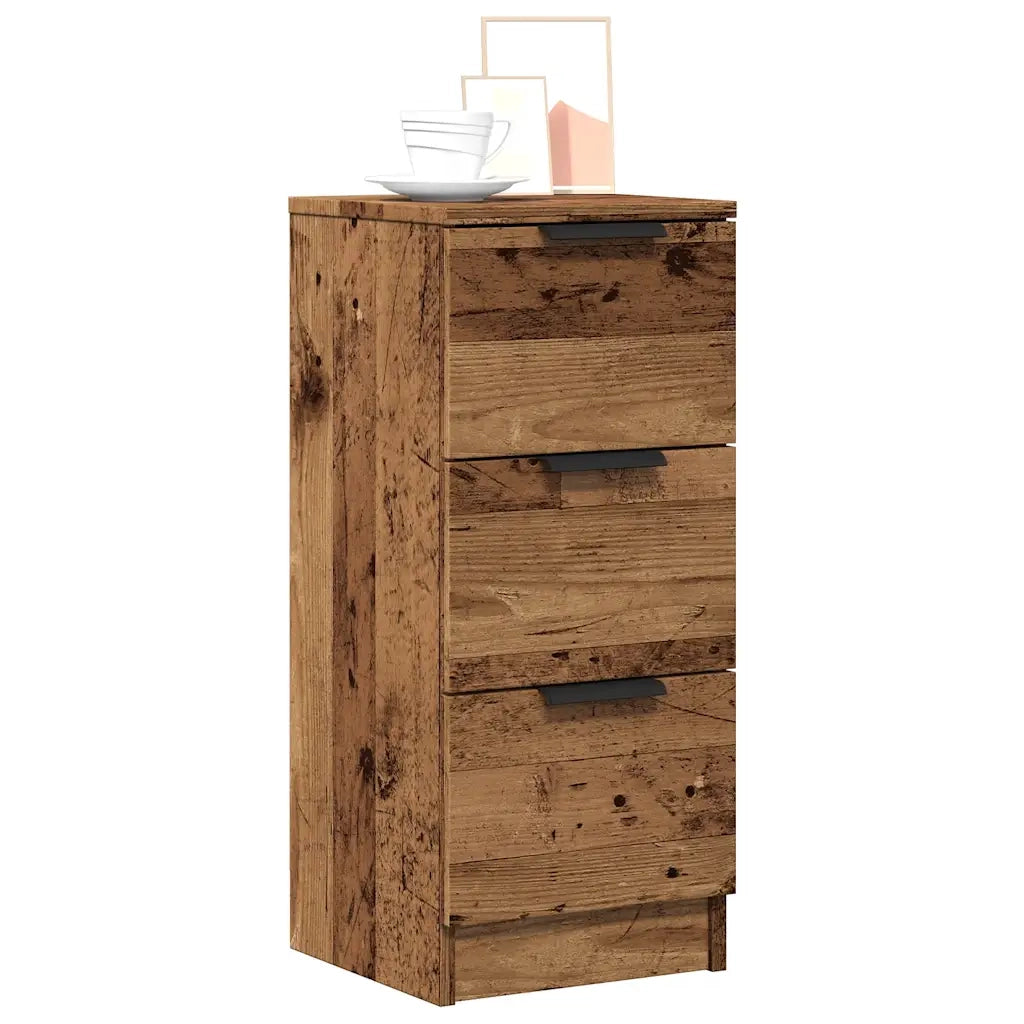 Credenze 2 pz | Madia | Buffet da pranzo | Armadio da pranzo Legno Antico 30x30x70 cm in Legno Multistrato