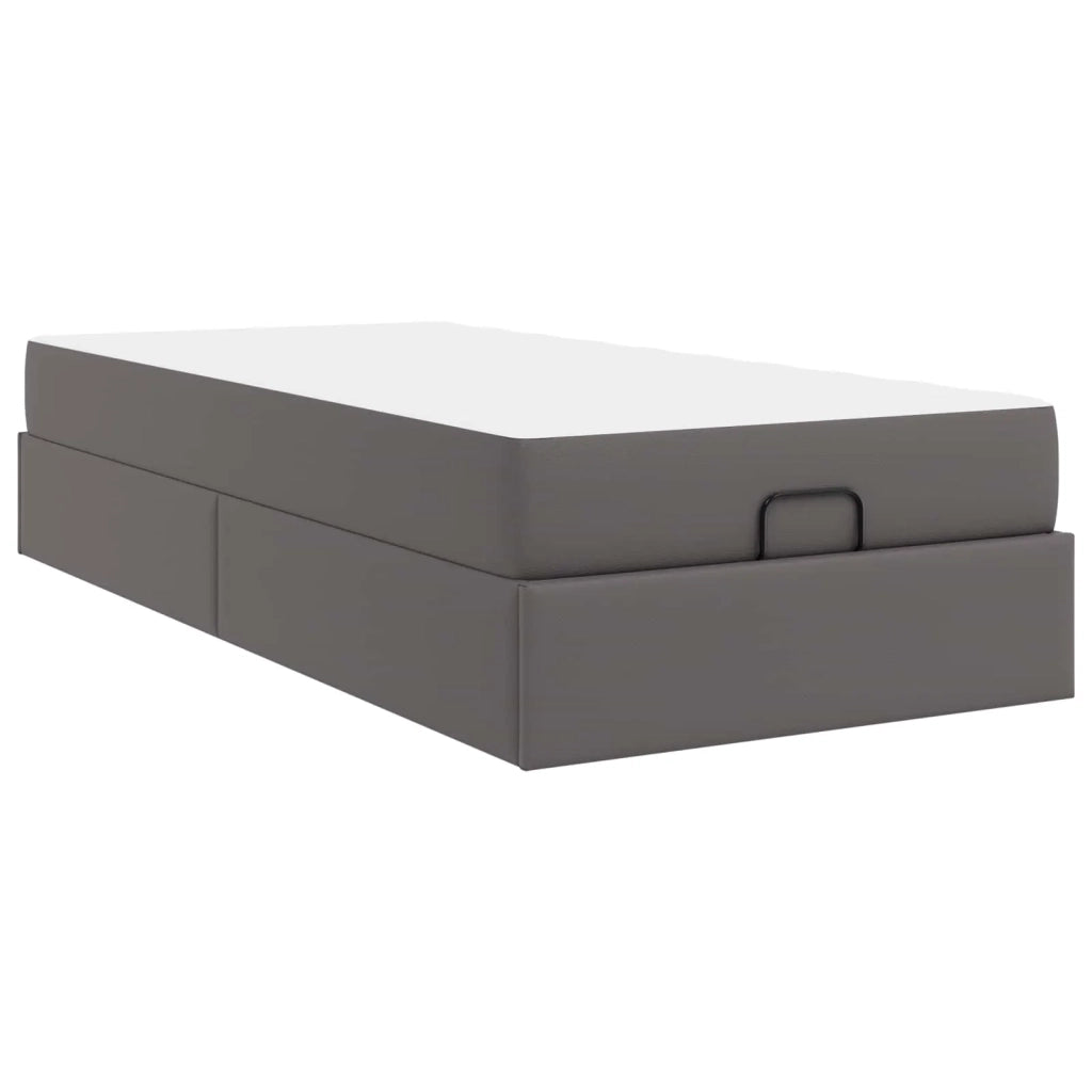 Struttura letto con materasso Altro 2 pcs Grigio PVC 3399407