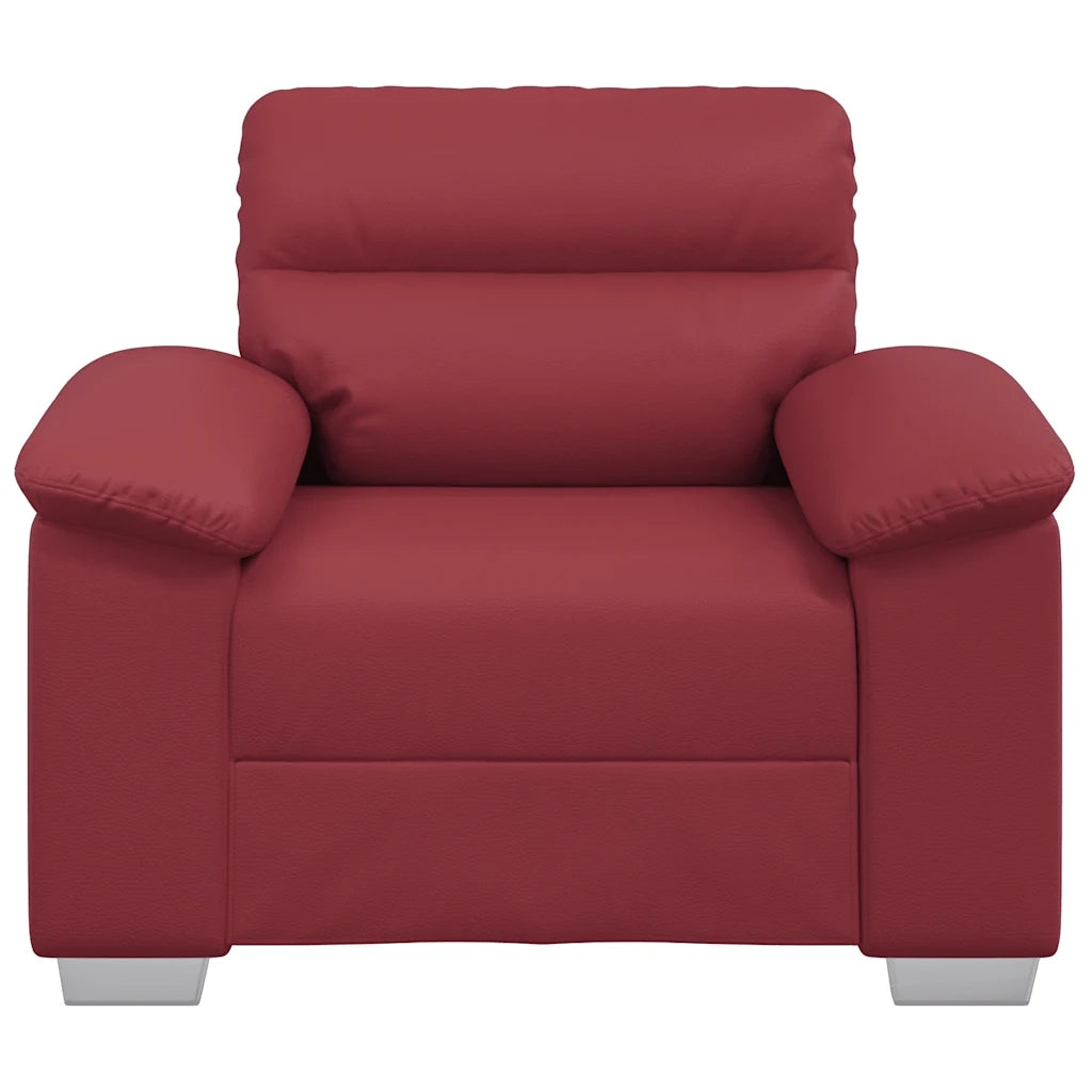 Poltrona Rosso Vino 100x81x84 cm in Similpelle 4105329