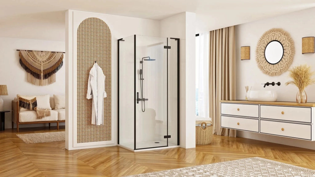 Cabina Doccia Rea Hugo Black 90x90