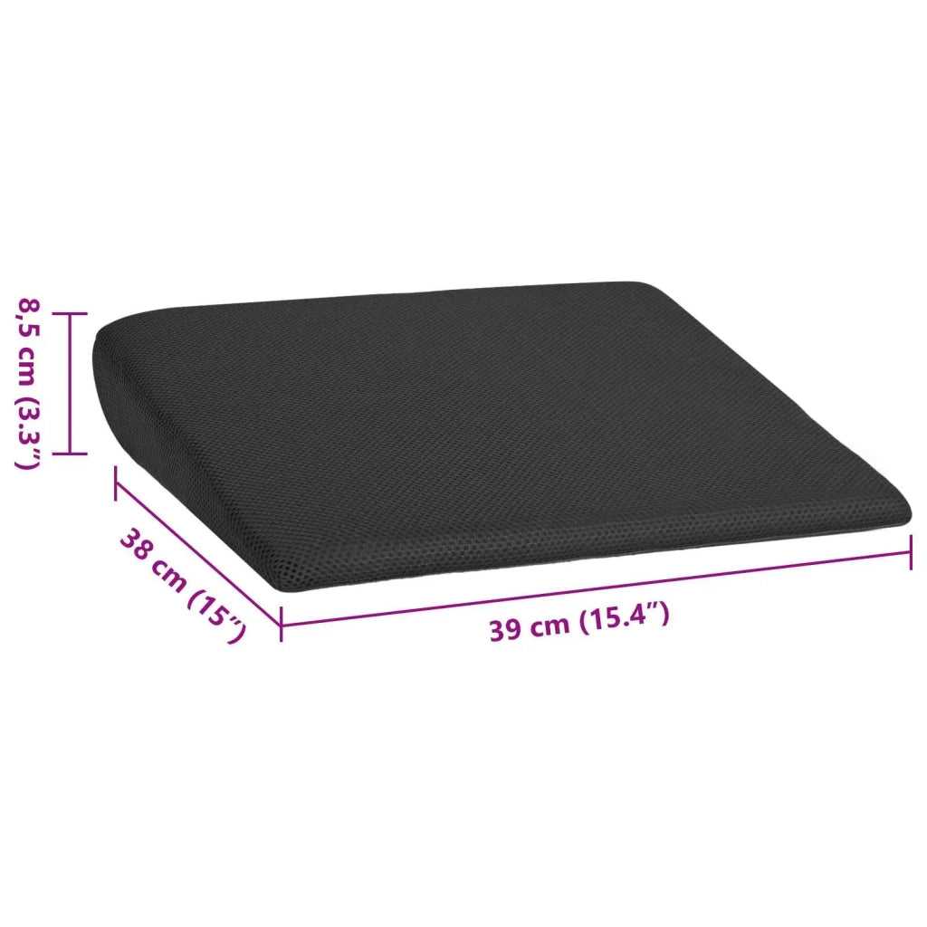 Cuscino per la seduta Nero 39 x 38 x 8,5 cm Schiuma PU 42020199