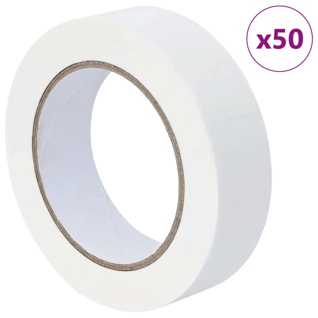 Nastri Adesivi per Pittori 50 pz Bianco 30mm x 50m Carta CFW7295767