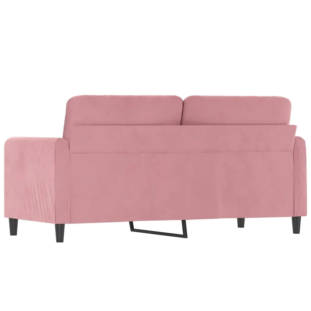 Divano a 2 Posti-Sofa 2 Posti Rosa 140 cm in Velluto 495532