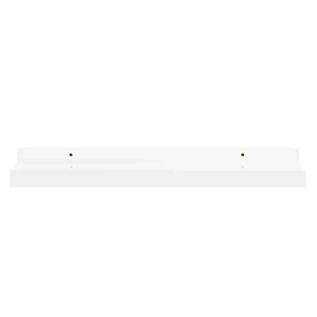 Mensole da Parete 2 pz Bianco Lucido 40x9x3 cm 326648