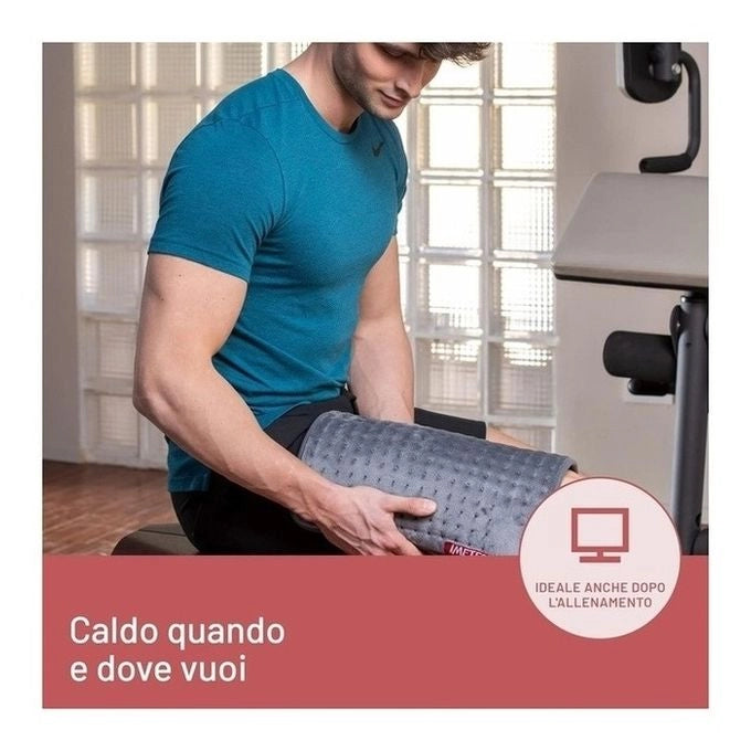 Imetec 16783 Intellisense Comfort Termoforo Multiuso 110W 40x35cm 5 Temperature Tasca per Mani Lavabile colore Grigio
