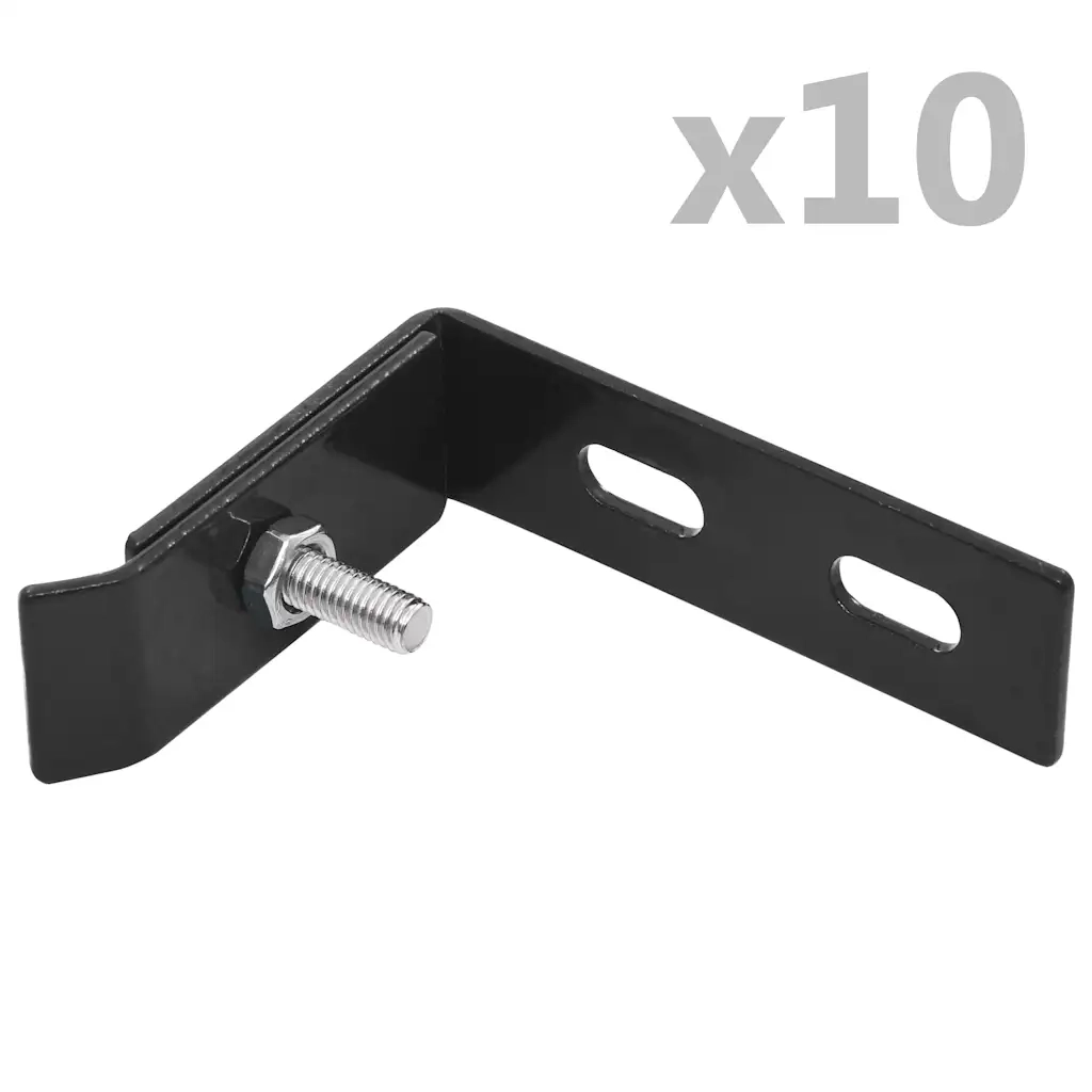 Set di Connettori Angolari a Parete 10 pz Antracite CFW2602534