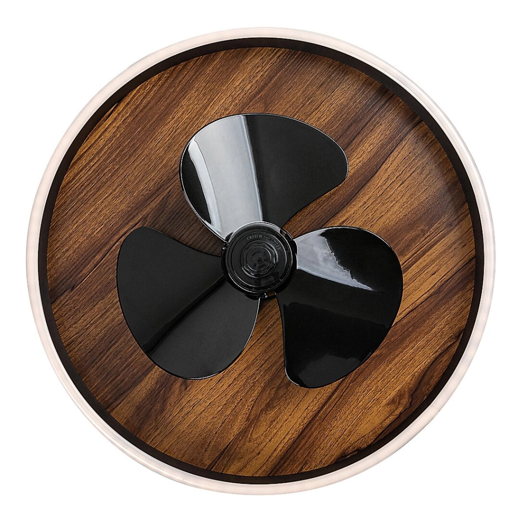 Ventilatore plafoniera LED dimmerabile Faustine 71016 nero legno