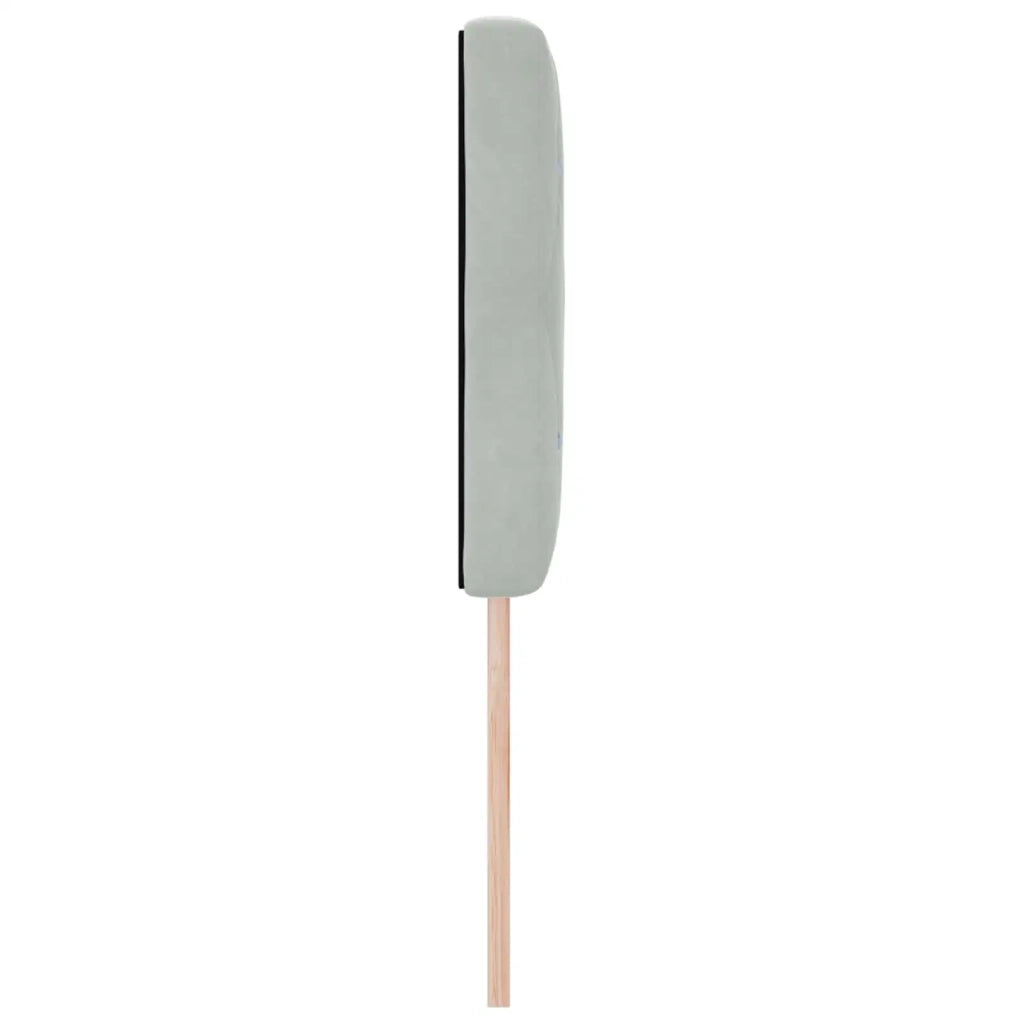 Testiera | Testata Grigio chiaro 144 cm Velluto