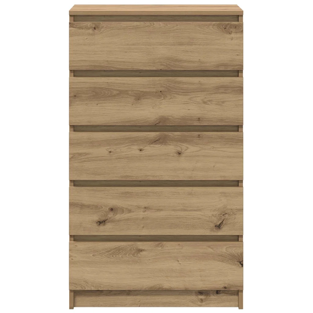 Cassettiera Rovere Artigianale 60x36x103cm in Legno Multistrato CFW2571837