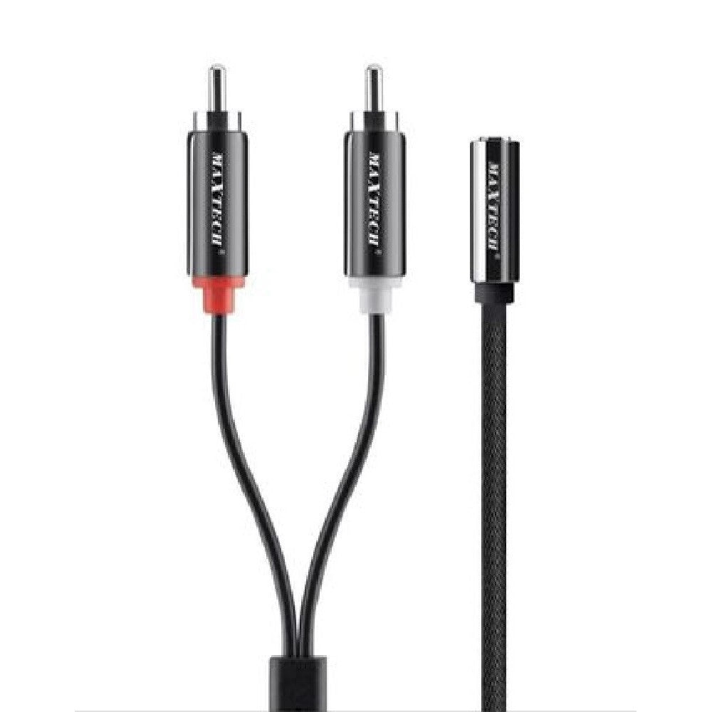 Trade Shop - Cavo Adattatore Audio Stereo Aux Jack 3.5mm Femmina A 2xrca Maschio 15cm Rca-a01 -