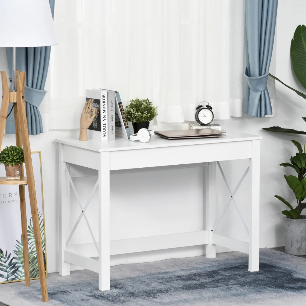 Scrivania Moderna ¨C Minimal ¨C Bianco 105x50x76 cm