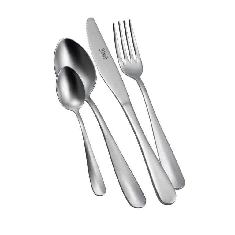 Set 12 Cucchiai da Tavola in Acciaio Inox Twist Ice Salvinelli