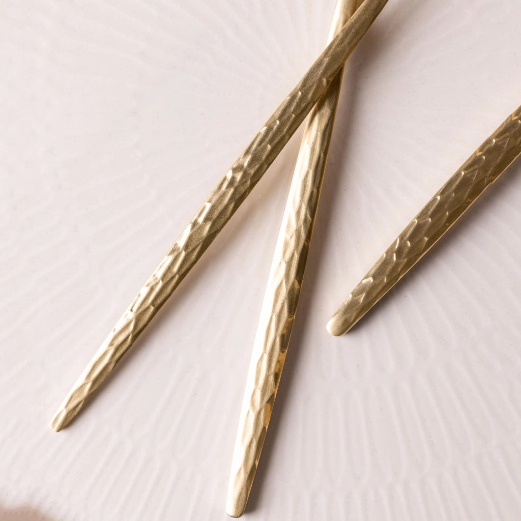 Nimizala, set Posate set da 36, oro Opaco