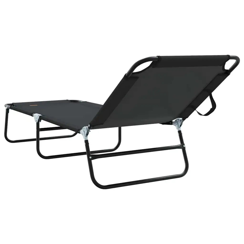 Lettino prendisole pieghevole Nero 188 x 57 x 86,5 cm 42003141