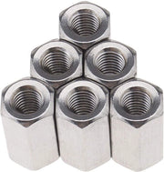 M8 Hex Moer a 10 pezzi - Connettore a vite - Acciaio inox 304 - DIN 6334 - Connettore a vite a stantuffo - Disegno a sei lati - Estensore a vite