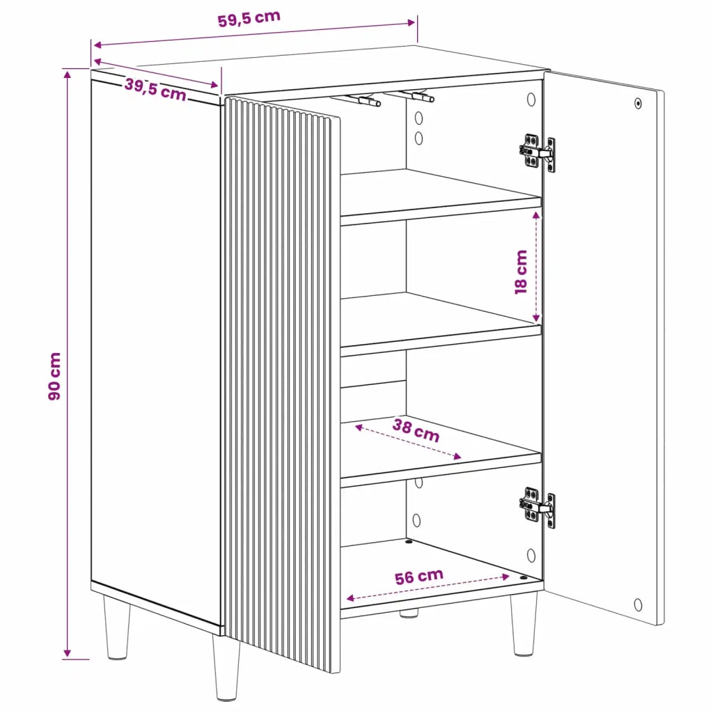 Mobile per scarpe ARNHEM 59,5 x 39,5 x 90 cm Bianco 896645