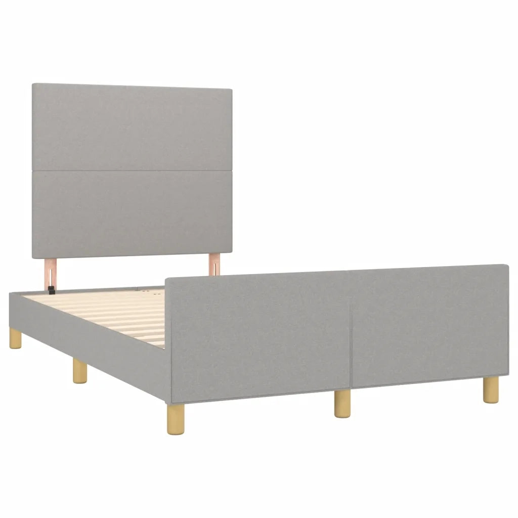 Giroletto senza Materasso Grigio Chiaro 120x200 cm Tessuto 3124879