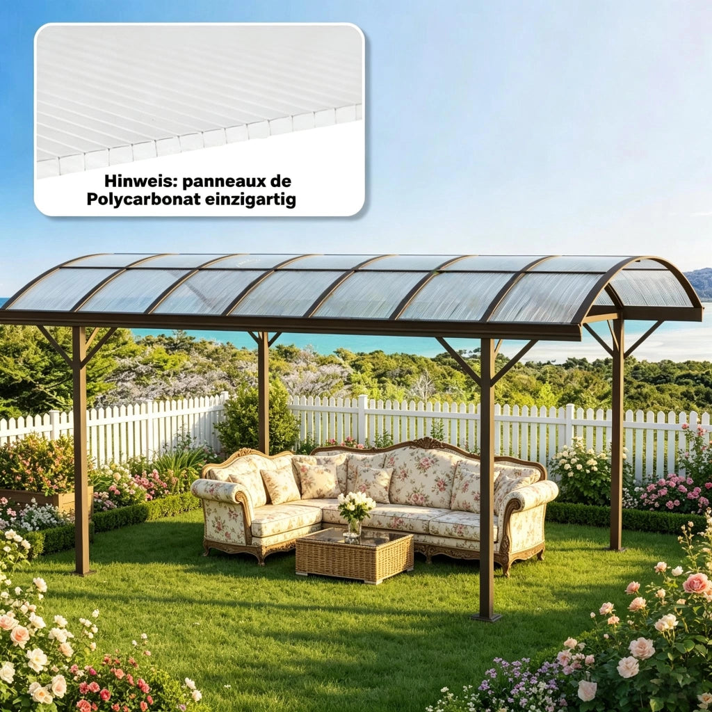 Lastre in policarbonato a doppia parete, spessore 4 mm, trasparenti, 120x60 cm, 10 pezzi, resistenti ai raggi UV, per serre (solo con lastra in polica