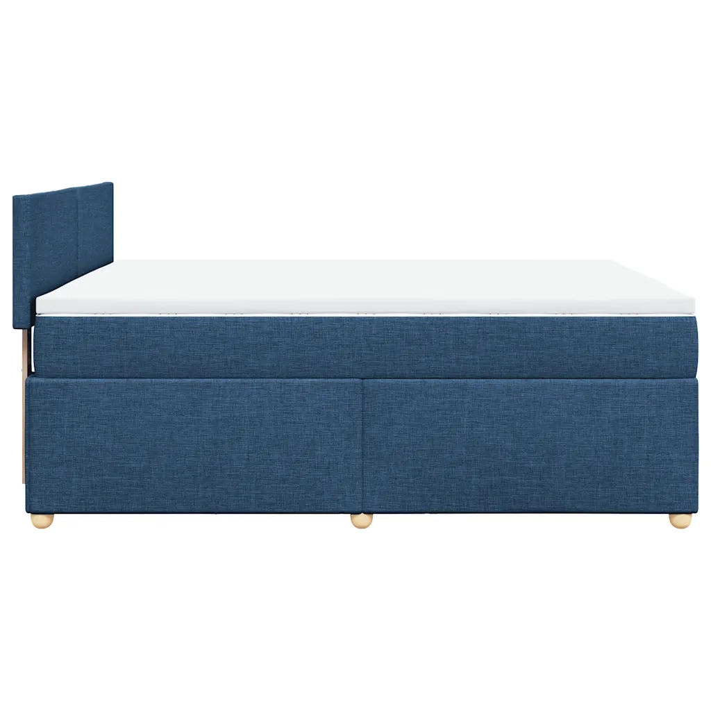 Giroletto a Molle con Materasso Blu 140x190 cm in Tessuto 3286674