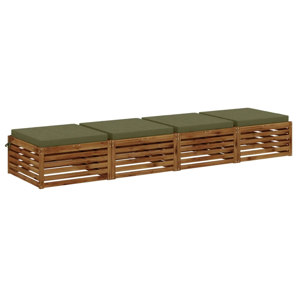 Cuscini per Sedia in 4 Pezzi SOEST 4 pz 100% Poliestere 944876