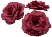Decorelle - Bocche di fiori artificiali 10 pezzi - Simulazione di rose - Decorazione - Matrimonio/Festa - Arredamento domestico - Seta - Diametro 8 cm - Rose artificiali